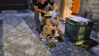 Viterbo - Le anfore al Museo Rocca Albornoz