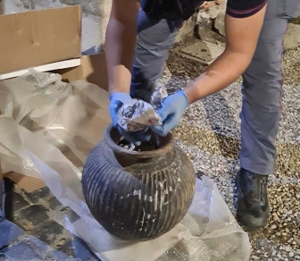 Viterbo - Le anfore al Museo Rocca Albornoz