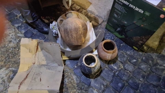 Viterbo - Le anfore al Museo Rocca Albornoz