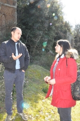 L\'assessora Ciambella con il sovrintendente Battistini