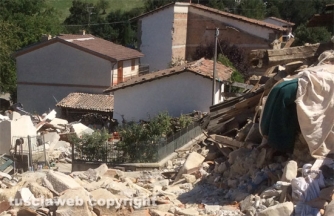 Terremoto - Saletta distrutta