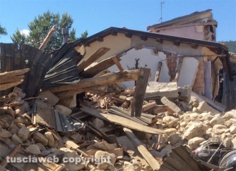Terremoto - Saletta distrutta