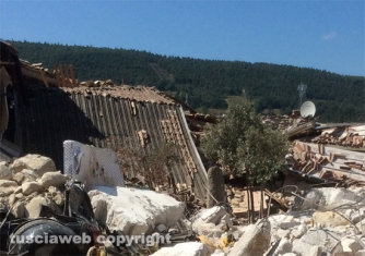 Terremoto - Saletta distrutta