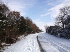 Anche le campagne sotto la neve