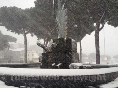 Ancora neve a Viterbo - 10 febbraio - ore 8,20