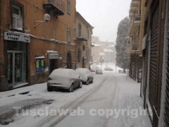 Ancora neve a Viterbo - 10 febbraio - ore 8,20