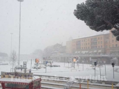 Ancora neve a Viterbo - 10 febbraio - ore 8,20