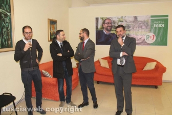 Andrea Egidi inaugura il comitato elettorale