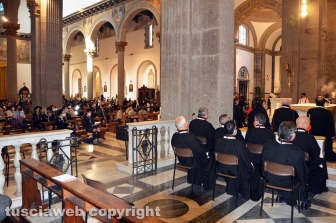 La messa del vescovo Andrea Ripa alla Quercia