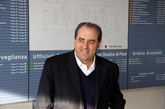 Antonio Di Pietro in tribunale a Viterbo
