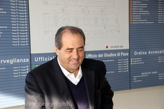 Antonio Di Pietro in tribunale a Viterbo