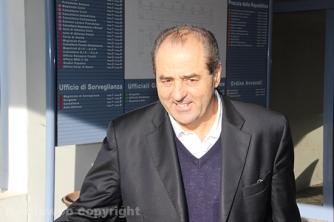 Antonio Di Pietro in tribunale a Viterbo