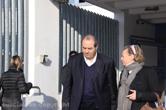 Antonio Di Pietro in tribunale a Viterbo con il suo avvocato Maria Raffaella Talotta