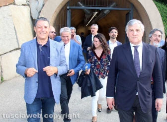 Antonio Tajani a spasso in città