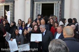 Antonio Tajani consegna le lauree all'Unitus