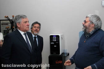Antonio Tajani nella redazione di Tusciaweb