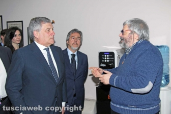 Antonio Tajani nella redazione di Tusciaweb