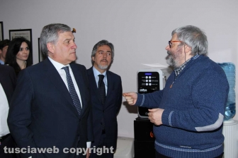 Antonio Tajani nella redazione di Tusciaweb
