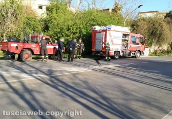 Montefiascone - Anziano trovato morto in casa - I vigili del fuoco