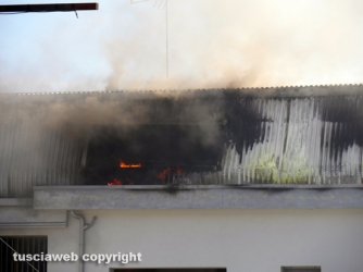 Appartamenti in fiamme in centro