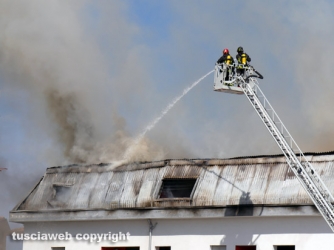 Appartamenti in fiamme in centro