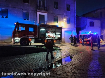 Appartamento in fiamme a Pianoscarano