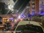 Appartamento in fiamme in via Monte Amiata