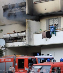 Incendio in appartamento a Capranica