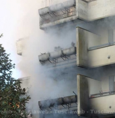 Incendio in appartamento a Capranica