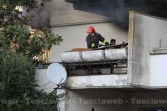 Incendio in appartamento a Capranica