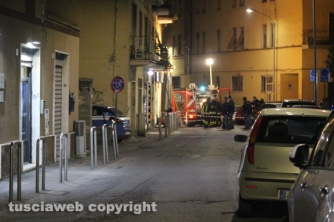 Viterbo - Appartamento in fiamme