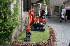 Un trattore sul percorso