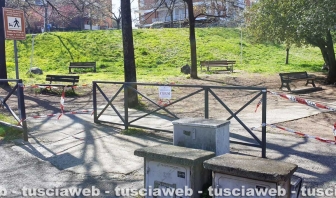 Viterbo - Coronavirus - Isolato parco in via Carlo Cattaneo