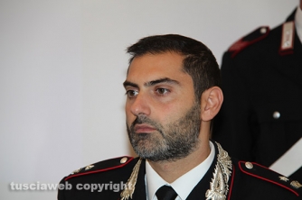 Omicidio del Riello - La conferenza stampa - Il maggiore Raffaele Gesmundo, comandante della compagnia carabinieri di Viterbo
