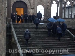 L\'arrivo di Monti al Palazzo Papale