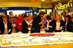 13esimo anniversario del centro commerciale Tuscia -Il Moralizzatore (Filippo Roma) e il Supermenestrello (Andrea Agresti)