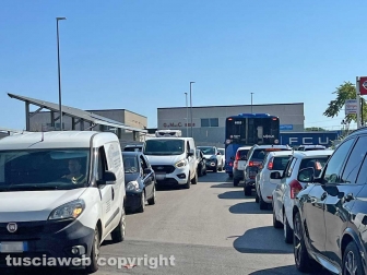 Viterbo - Asfaltatura Cassia Nord - Traffico in tilt