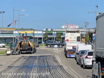 Viterbo - Asfaltatura Cassia Nord - Traffico in tilt