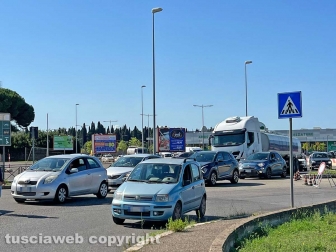 Viterbo - Asfaltatura Cassia Nord - Traffico in tilt