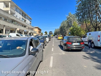 Viterbo - Asfaltatura Cassia Nord - Traffico in tilt