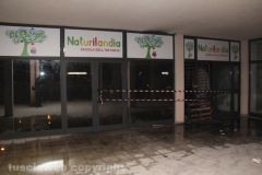 Viterbo - Scuola d\'infanzia distrutta dalle fiamme