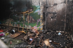 Viterbo - Scuola d\'infanzia distrutta dalle fiamme