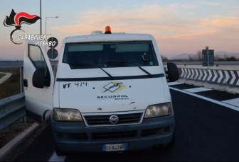 Il furgone portavalori assaltato