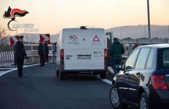Il furgone portavalori assaltato