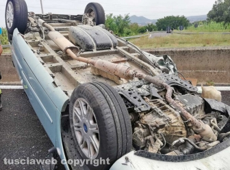 Viterbo - L'incidente sulla Superstrada