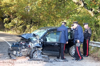 Auto contro bus sulla Cimina