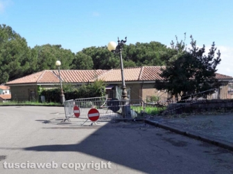 Montefiascone - Auto contro un palo - il luogo dell'incidente
