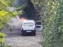 Auto in fiamme