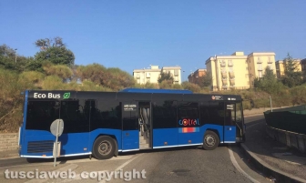 Autobus Cotral si sfrena