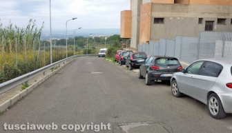 Viterbo - Parcheggio selvaggio a Belcolle